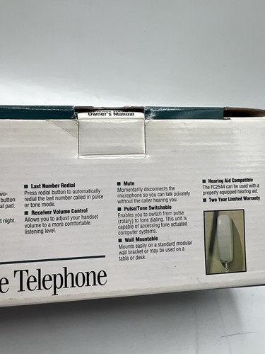 Téléphone vintage Southwestern Bell Freedom Sleekline FC2544A amande NEUF - Photo 4/13