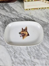Vintage German Shepherd Jewelry Dish for Man