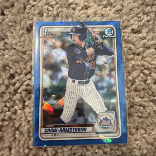 Pete Crow Armstrong #BD-72 2020 Bowman Draft Sapphire card