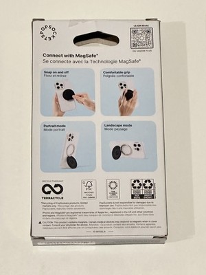 PopSockets Kick-Out MagSafe Round Phone Grip & Stand Ring for