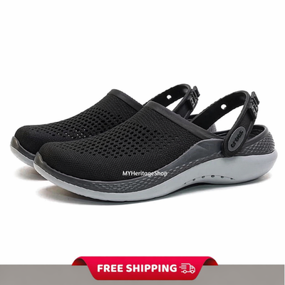 Men and Women Lightweight Black Slip-On Clog Amazon.com | Slip On Clogs for Women Men Breathable Summer  main image 2