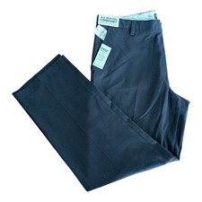 Dockers Pants Comfort Waistband Khaki Relaxed Fit Stretch Cotton Navy 38x30 New