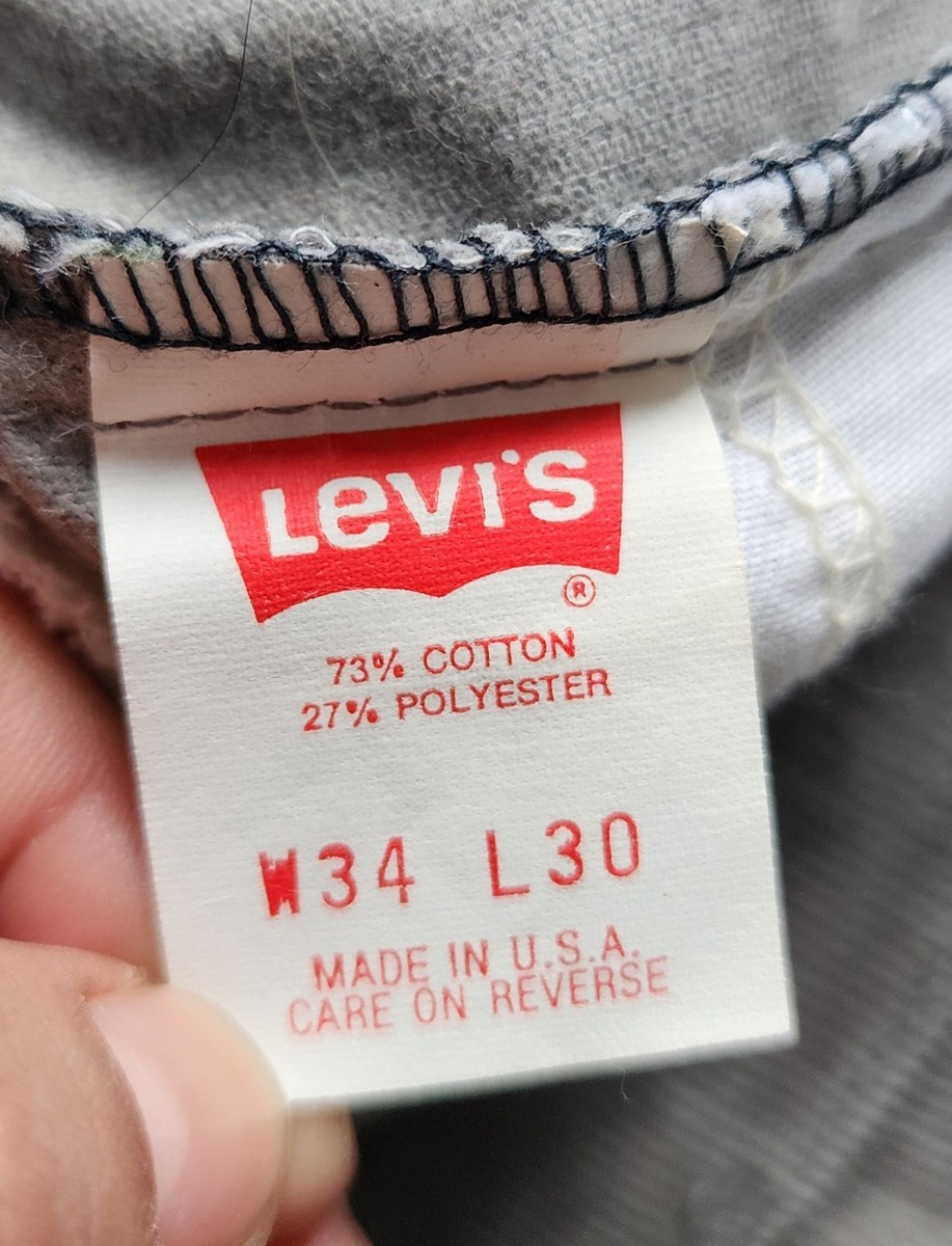 VTG Levi's 519-1555 CORDUROY PANTS GRAY REGULAR FIT STRAIGHT LEG