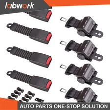 Labwork Golf Cart Seat Belts Lap Set Retractable For EZGO/Yamaha/Club Car 4 Sets