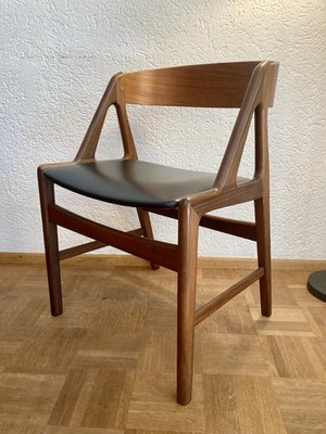 Danish Mid Century Stuhl Teak Design Henning Kjærnulf Model 72 Vintage