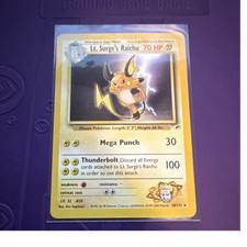 Pokémon Lt. Surge's Raichu Gym Challenge Rare Unlimited 28/132 2000 WOTC