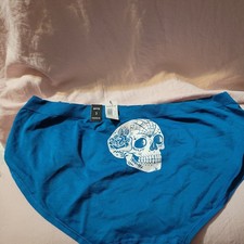 NWT TORRID Hipster Pantie Sz -3X Skull teal