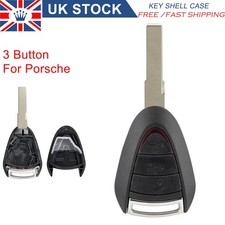 For Porsche 911 997 987 Boxster S Cayman Cayenne 3 Button Remote Key Fob Case