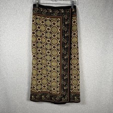 Sag Harbor Skirt Womens 8 Vintage 90s Boho Midi Wrap Tapestry