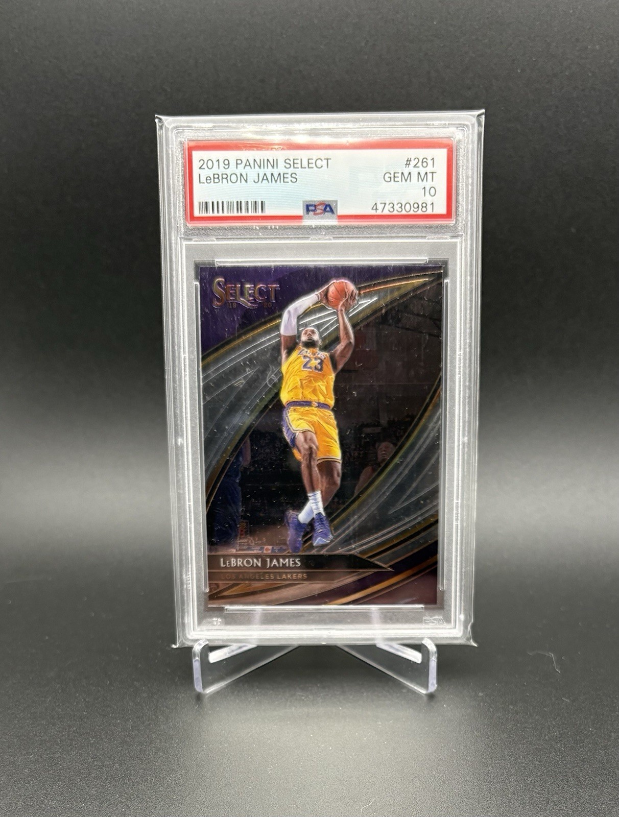 2019-20 Panini Select - Courtside LeBron James #261 - PSA 10 - Lakers - King!