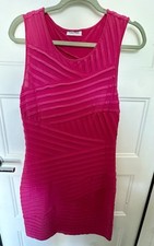 Calvin Klein Hot Pink Wrap Sleeveless Dress Size 10