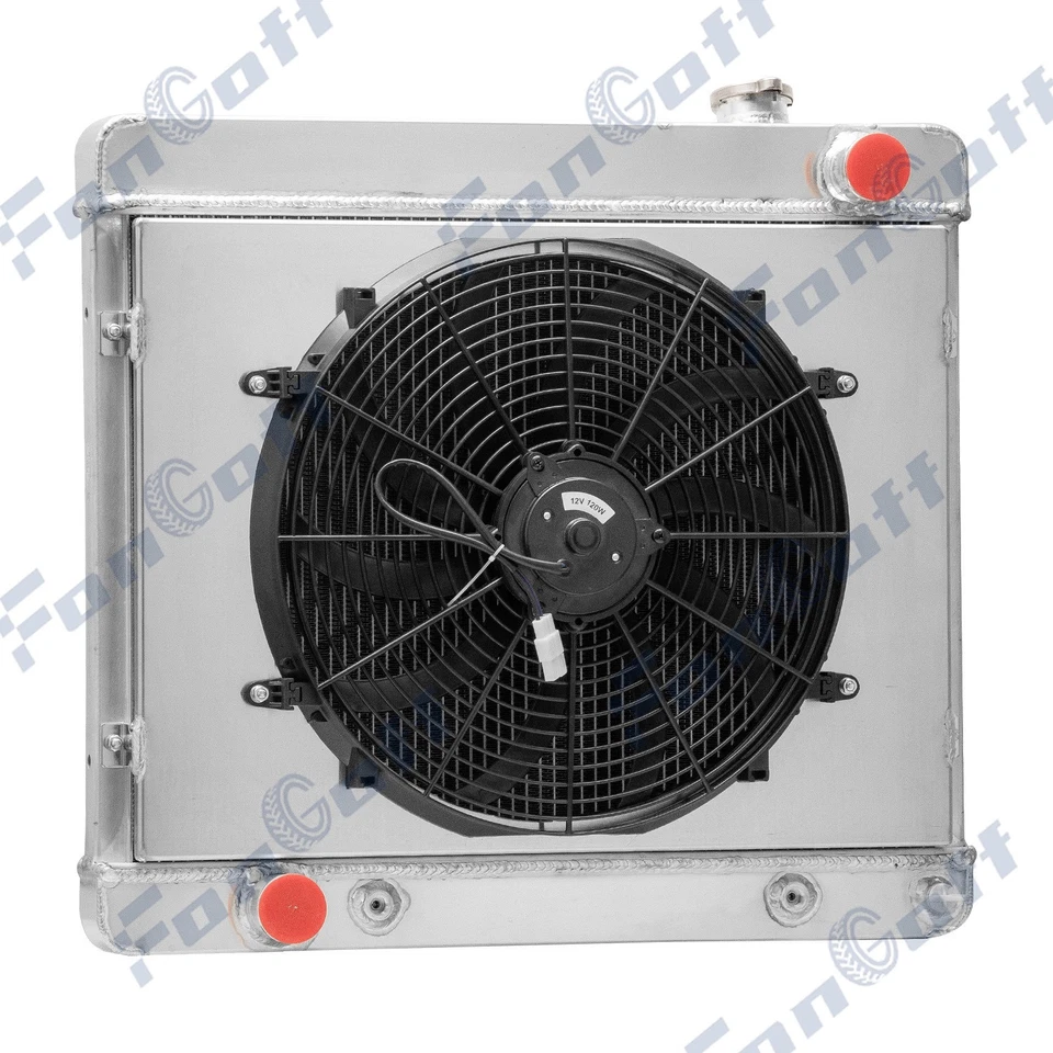 3Row Radiator+Shroud Fan for BUICK SKYLARK ELECTRA LESABRE SPECIAL V8 1960-64,62 Foto 2 de 4