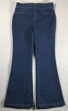 Spanx SPANXshape EveryWear Flare Women's Jeans Pull On Raw Indigo Small Petite