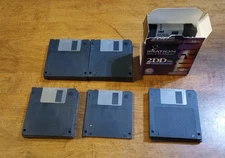 Lot of 25, 3.5 inch NEW IN APPEARANCE  But Untested Floppy Disks