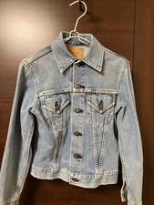  USED Levi's 557 denim jacket size 34 Navy Women's FROM JAPAN