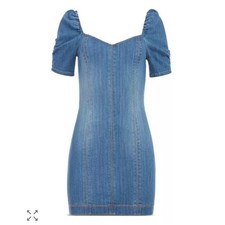 ALICE + OLIVIA JEANS MIMI DENIM DRESS, SIZE 6