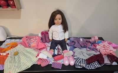 Battat Doll Our Generation  Doll Blanca Brown Hair; Brown Eyes 18'' + Clothes