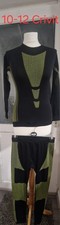 Crivit boys' seamless base layer set in black and yellow