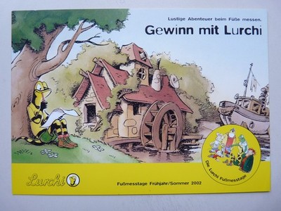 Gewinnspielkarte zu Lurchi Fußmesstage 2002 von Salamander, Neu,  SEHR SELTEN