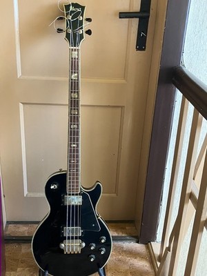 Ich verkaufe einen Ibanez Les Paul Bass, Farbe schwarz in altersgemäss gutem Zus