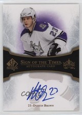 2007-08 SP Authentic Sign of the Times Dustin Brown #ST-BR Auto 4f5