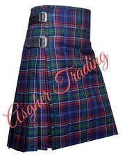 Clan Massachusetts Tartan kilt, Handmade Traditional 8 Yard kilts  Custom Size