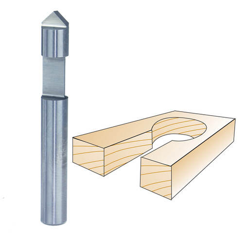Whiteside SC31 Carbide Hole & Flush Trim 1/4"SH, 1/4"CL