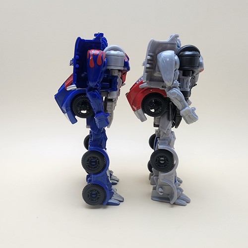 TRANSFORMERS Age of Extinction AOE (2014) OPTIMUS PRIME + SILVER 1-Step Changers - Picture 12 of 13