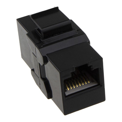 RJ45 Charge Barre Panneau Support Femelle Thru Raccord Éthernet Brassage Cat5e / - Afbeelding 8 van 15