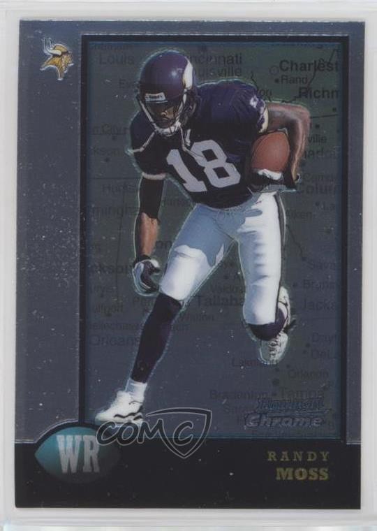 1998 Bowman Chrome Interstate Randy Moss #182 Rookie RC HOF
