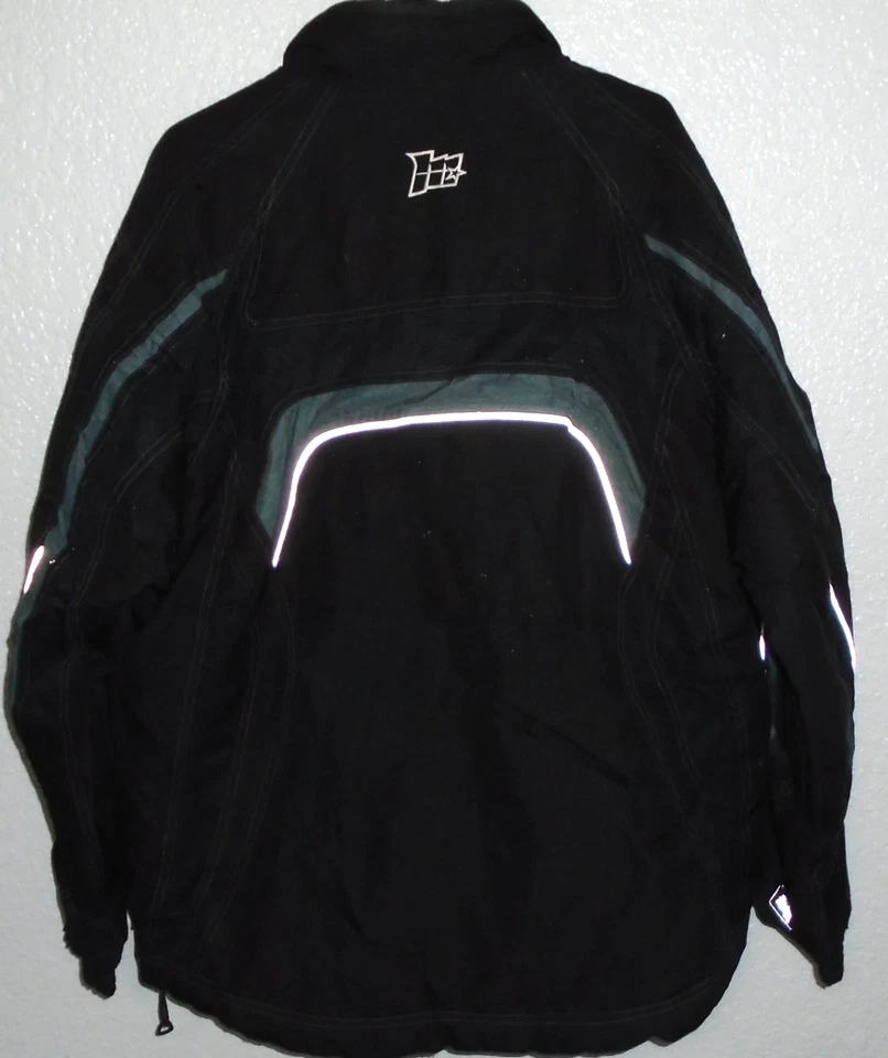 Jaqueta Mossi Motosports Masculina GG Preta Cinza Preta Motocicleta Snowmobile - Imagem 2 de 3