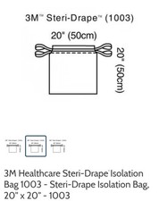3M 1003 Steri-Drape Isolation Bag - Box of 10