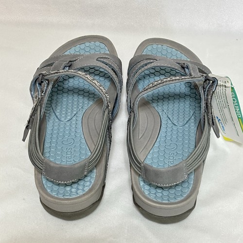 Sandalia Baretraps Dalton Gris Azul Claro Mujer Talla 8 Nueva Con Etiquetas Y Caja - Imagen 3 de 7
