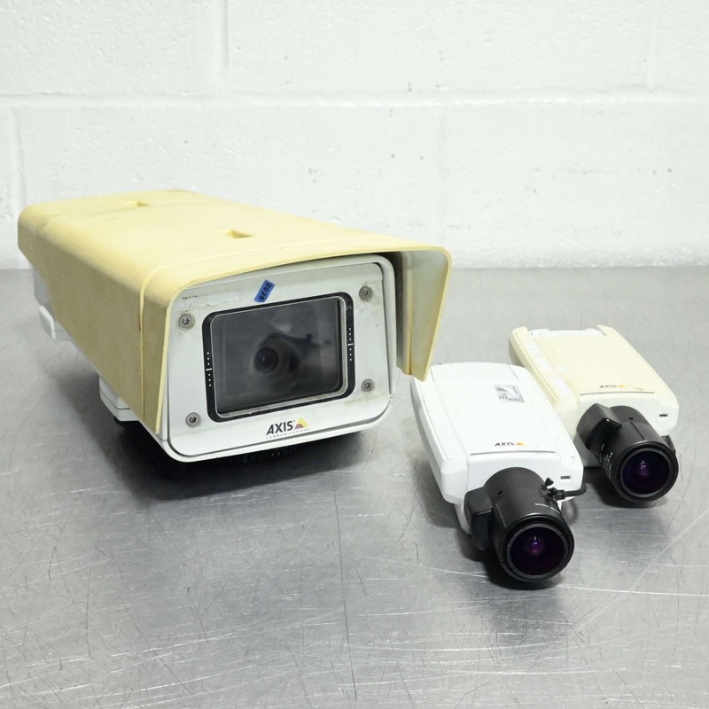 AXIS Security Camera Lot - 1x P1347-E 5MP Outdoor and 2x P1346 3MP IP Cameras