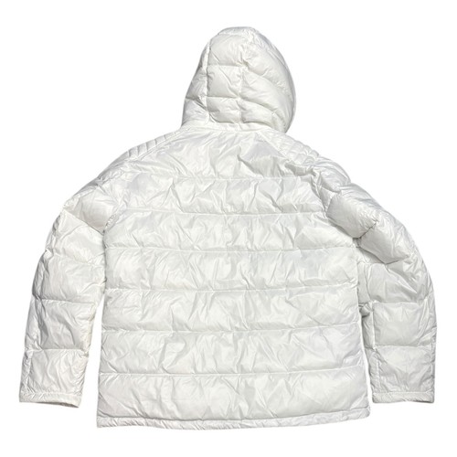 GUESS White Winter Puffer Parka Jacket Designer Insulated Coat w Hood Mens XL - Picture 3 of 5