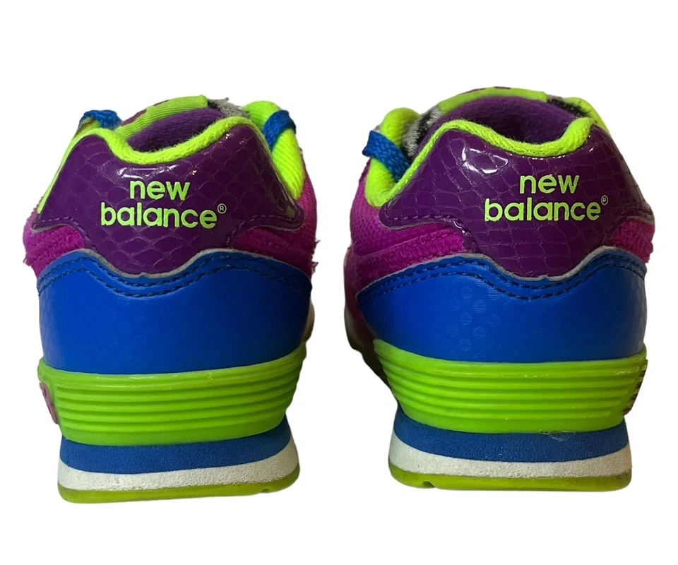 New Balance Pop Safari 574 Sapatos Infantis Meninas Tamanho 7 Poisonberry Fúcsia Fofo! - Imagem 4 de 4