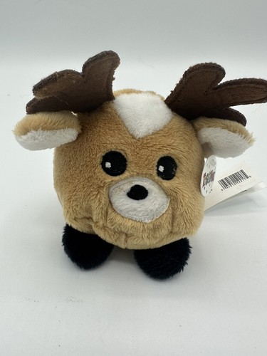 NEW! Ganz Tossimal Plush Animals 3.5” Holiday Version, Reindeer & Gingerbread - Picture 2 of 11