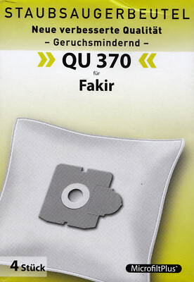 4 Staubsaugerbeutel QU 370 für Fakir Trend TS 2000