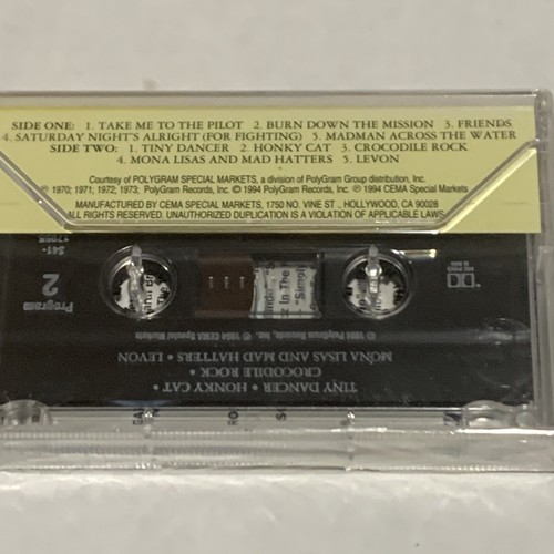 ELTON JOHN CLASSIC ELTON JOHN Cassette Tape 1994 Compilation Rock Pop Rare - Picture 3 of 6