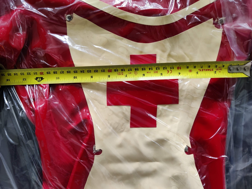 Red Pigalle Nurse Latex Dress - (Repaired, Poorly) - Picture 3 of 5