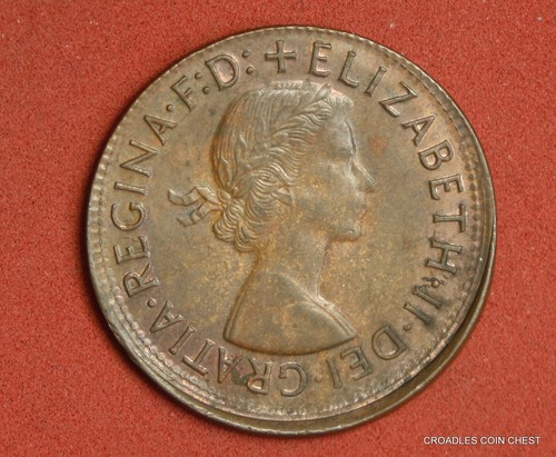 * 1962 PENNY MISSTRUCK OFF CENTER GOOD LIP MISS STRIKE PREDECIMAL COIN #CAT24 - Picture 7 of 10