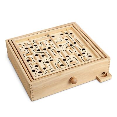 STERLING Games Large Wooden Labyrinth 13.5