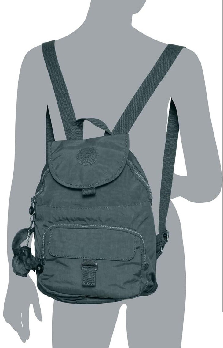 Kipling Queenie Backpack Medium Light Aloe Tonal s-l400.jpg main image 2