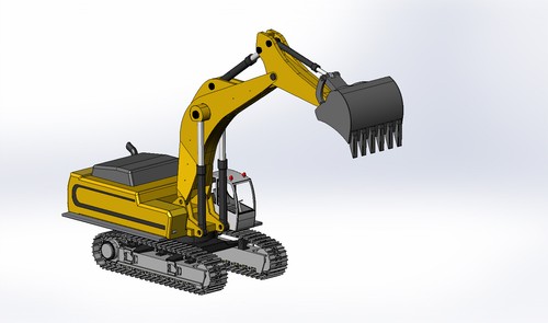 Modellbauplan Bagger Liebherr R 980 (Nachbau), Funktionsmodell, M 1:10, RC-fähig - Bild 3 von 12