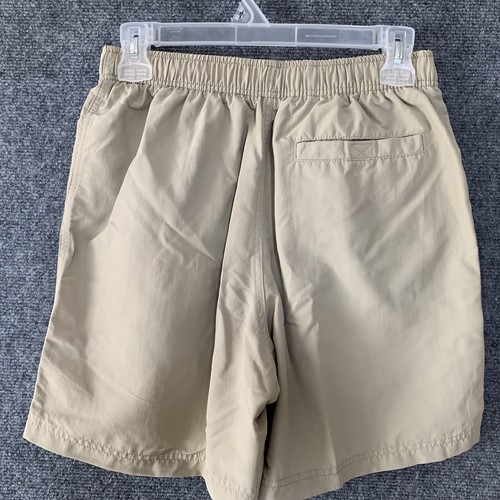 LL Bean Nylon Activewear Shorts Junior Sz 5 Tan Elastic Tie Waist Lined Inseam 6 - Picture 3 of 7