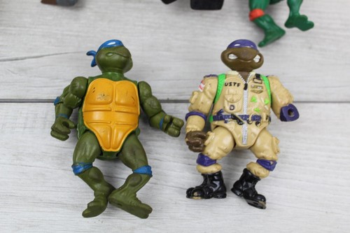 Ninja Turtles Action Figuren 8 Stück Vintage zum Reparieren oder Ersatzteile 80er 90er - Bild 3 von 7