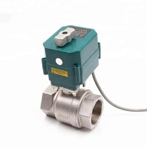 Mini Industrial Electric Stainless Steel Ball Valve 5V 12V 24V Electric Valve - Picture 1 of 12