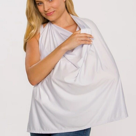 NWT OLLIE GRAY Nursing Cover Blanket Privacy Cloth, Polyester GRAY eBay