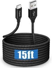 Long USB C Cable 10Ft Or 15Ft, USB 2.0 to USB Type C Cable Fast Charging Nylon