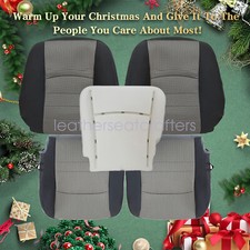 5x For Dodge Ram 2010-2012 Both Side Bottom Top Seat Cover Foam Cushion Gray